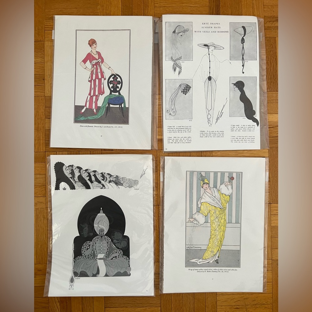 Vintage magazine pages